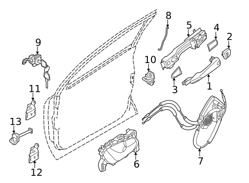 Front Door for 2021 Nissan Qashqai #1