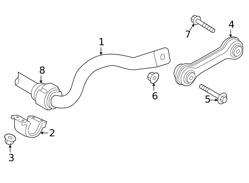 Stabilizer Bar & Components for 2019 Audi A7 Sportback #0