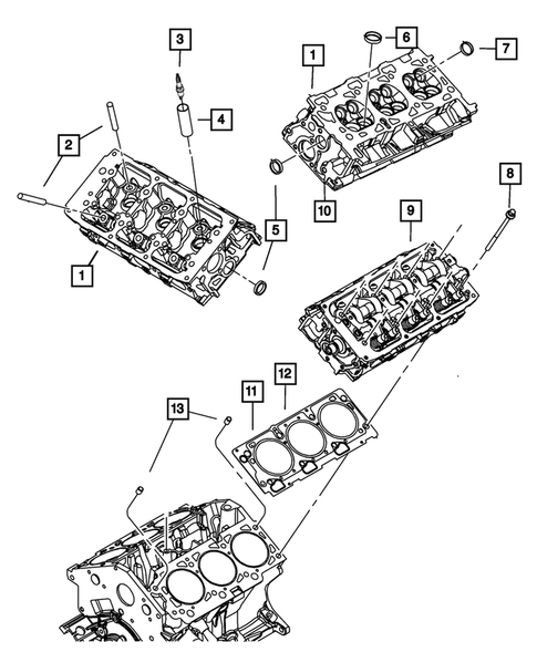 Cylinder Head for 2007 Chrysler Sebring #0