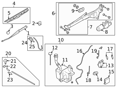 Wipers for 2007 Subaru Forester #0