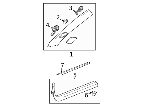 Interior Trim - Pillars for 2015 Cadillac ATS #1