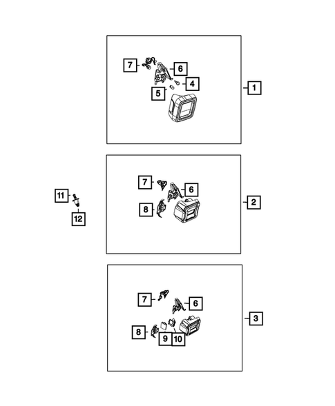 Lamps, Interior and Exterior for 2020 Jeep Wrangler #0