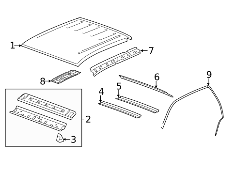 Roof & Components for 2012 GMC Sierra 2500 HD #2