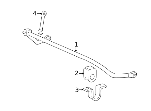 Stabilizer Bar & Components for 2006 Ford F-350 Super Duty #1