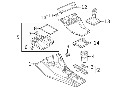 Center Console for 2025 Audi Q3 #0