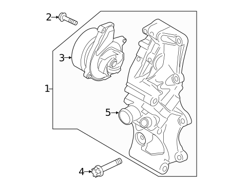 Water Pump for 2017 Mini Cooper Countryman #0