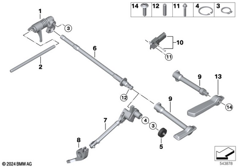 Inside Shift-Control Components for 2022 BMW-Motorrad R 18 Transcontinental #1