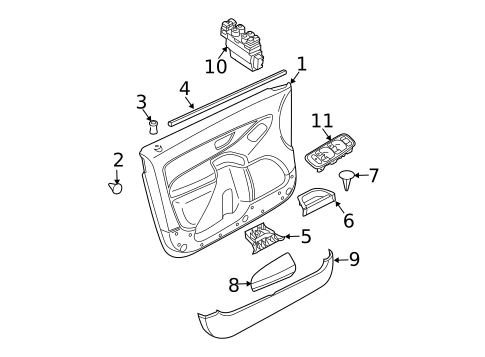 Front Door for 2005 Volvo XC90 #2