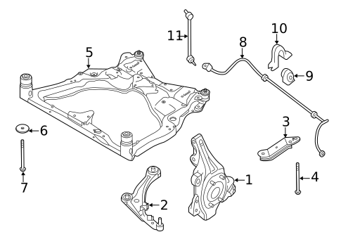 Suspension Components for 2013 INFINITI JX35 #1