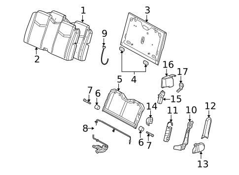 Third Row Seats for 2008 Cadillac SRX #0