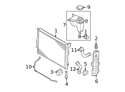 Radiator & Components for 2012 BMW 335is #0