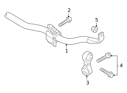 Stabilizer Bar & Components for 2012 Audi A4 Quattro #1