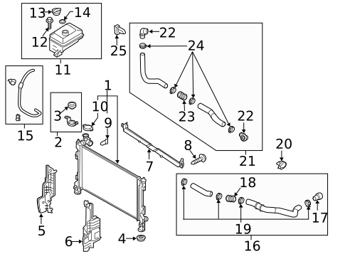 Radiator & Components for 2025 Kia Soul #3