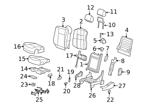 Power Seats for 2009 Cadillac SRX #0