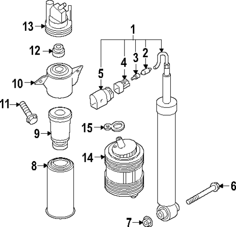Shocks & Components for 2025 Audi Q8 e-tron Sportback #0