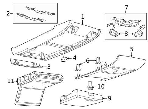 Overhead Console for 2009 Volkswagen Routan #2