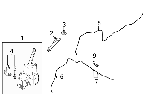Washer Components for 2025 Nissan Rogue #1