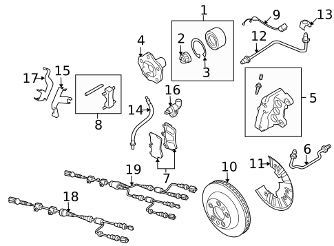 Brake Components for 2007 Volkswagen Touareg #1
