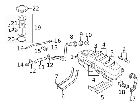 Fuel System Components for 2011 Suzuki SX4 #0