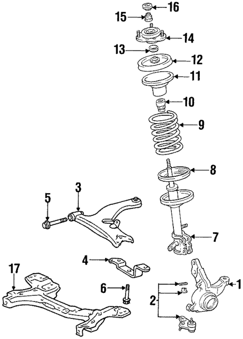 Suspension Components for 2000 Chevrolet Prizm #0