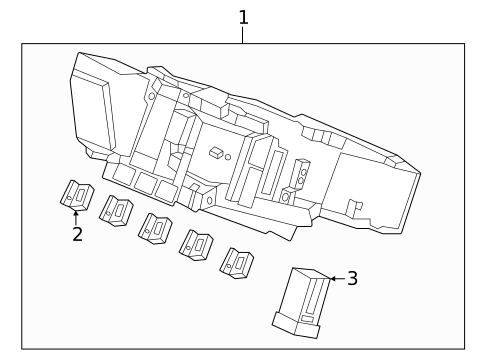 Fuse & Relay for 2023 Acura MDX #1