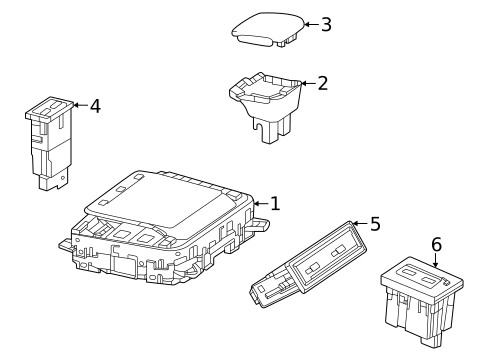 Center Console for 2021 Mercedes-Benz GLA35 AMG #1