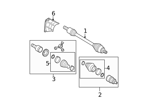 Drive Axles for 2009 Volkswagen Passat #0