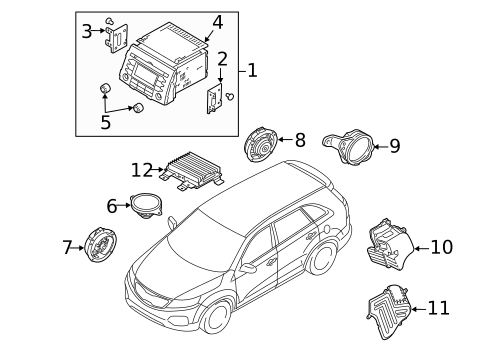 Sound System for 2015 Kia Sorento #0