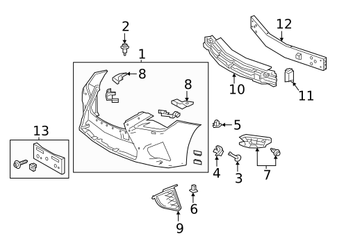 Bumper & Components - Front for 2020 Lexus RC F #0