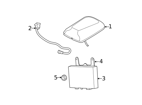 Antenna & Radio for 2012 Jeep Grand Cherokee #1