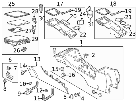Console for 2012 Volkswagen Passat #0