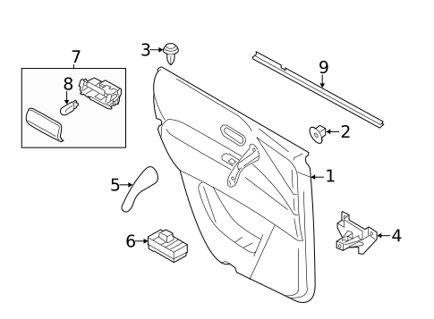 Rear Door for 2017 Nissan Armada #1