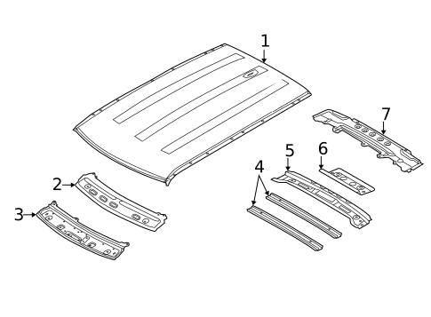 Roof & Components for 2019 Land Rover Range Rover Sport #0
