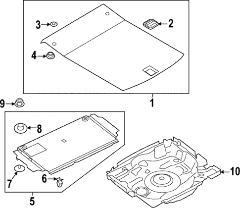 Interior Trim - Rear Body for 2021 Audi RS7 Sportback #1