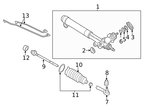 Steering Gear & Linkage for 2005 Pontiac Sunfire #0