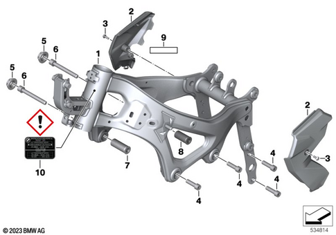 Motorcycle Frame for 2024 BMW-Motorrad F 800 GS #0