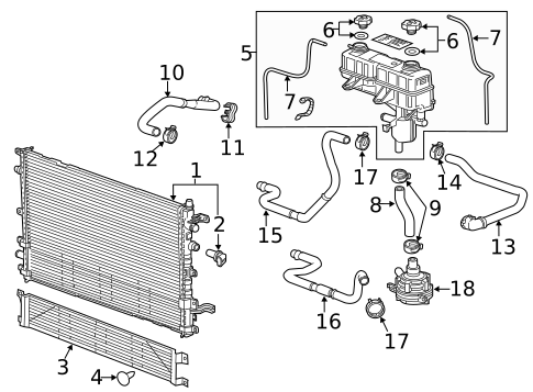Radiator & Components for 2014 Cadillac ELR #0