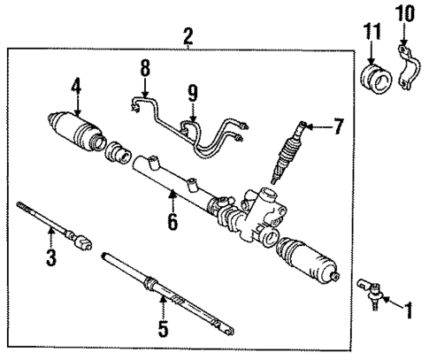 Steering Gear & Linkage for 1995 Toyota Paseo #1