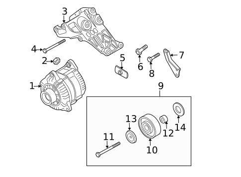 Belts & Pulleys for 2006 Nissan TITAN #1