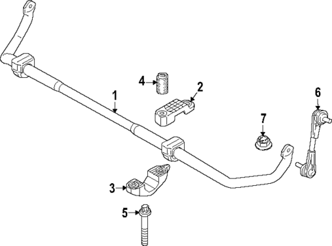 Stabilizer Bar & Components for 2024 BMW i5 #3