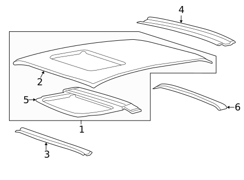 Roof & Components for 2011 Hyundai Azera #0