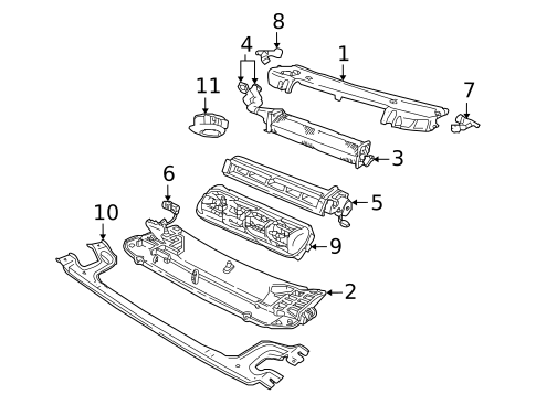 Evaporator Components for 1999 Dodge Durango #1
