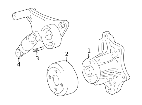 Water Pump for 2004 Toyota RAV4 #0