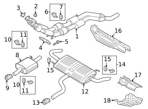 Exhaust Components for 2023 Volkswagen Atlas #0