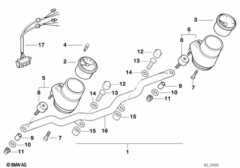 Instrument Cluster for 1996 BMW-Motorrad R 100 R #1