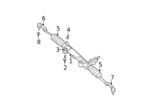 Steering Gear & Linkage for 2006 Jeep Liberty #0