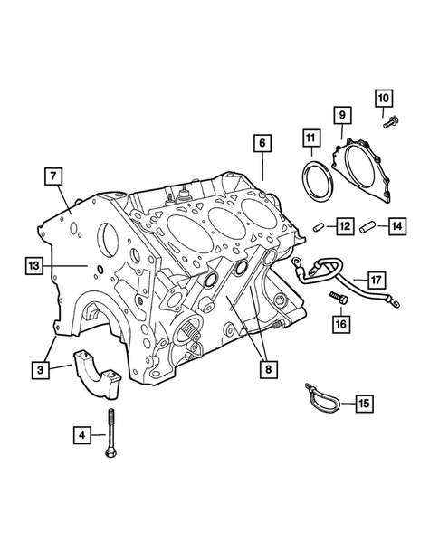 Cylinder Block for 2004 Chrysler Pacifica #0