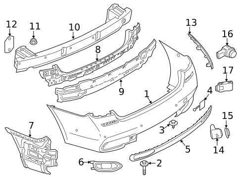 Bumper & Components - Rear for 2024 BMW 330i #7