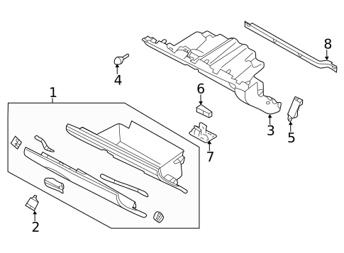 Glove Box for 2021 Subaru Forester #0