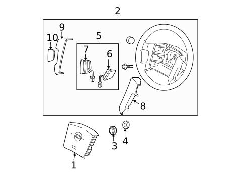 Steering Wheel for 2009 Kia Sorento #0